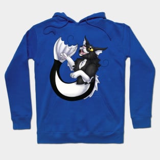 Purrmaid: Tuxedo Bicolor Hoodie